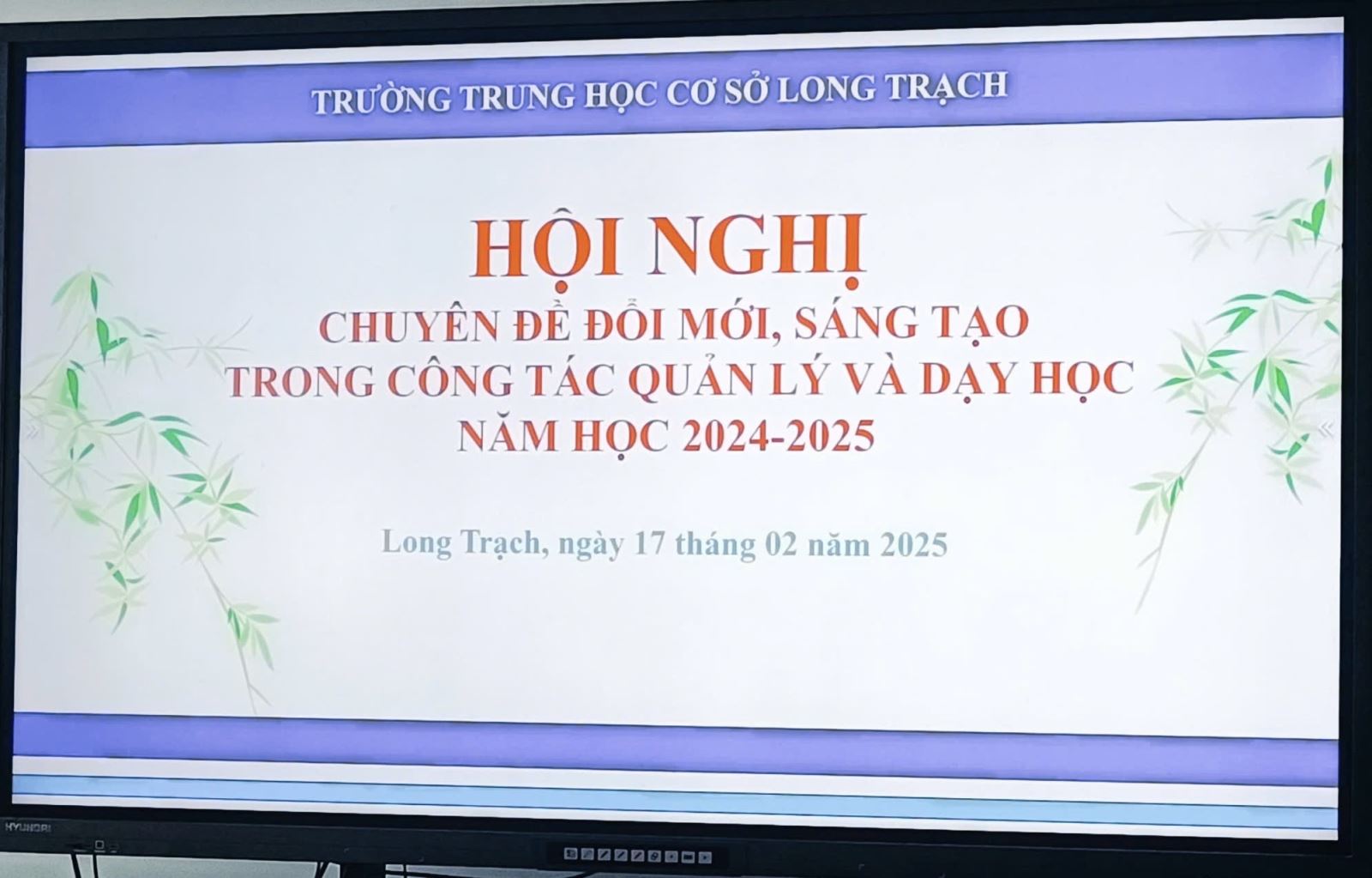Hội nghị chuyên đề đổi mới, sáng tạo trong công tác quản lý và dạy học năm học 2024-2025 